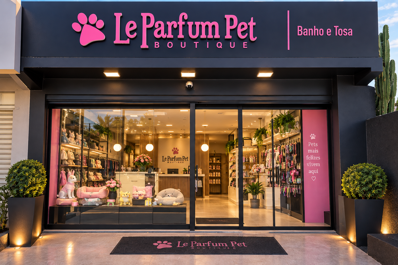 Fachada da Le Parfum Pet Boutique — Banho e Tosa