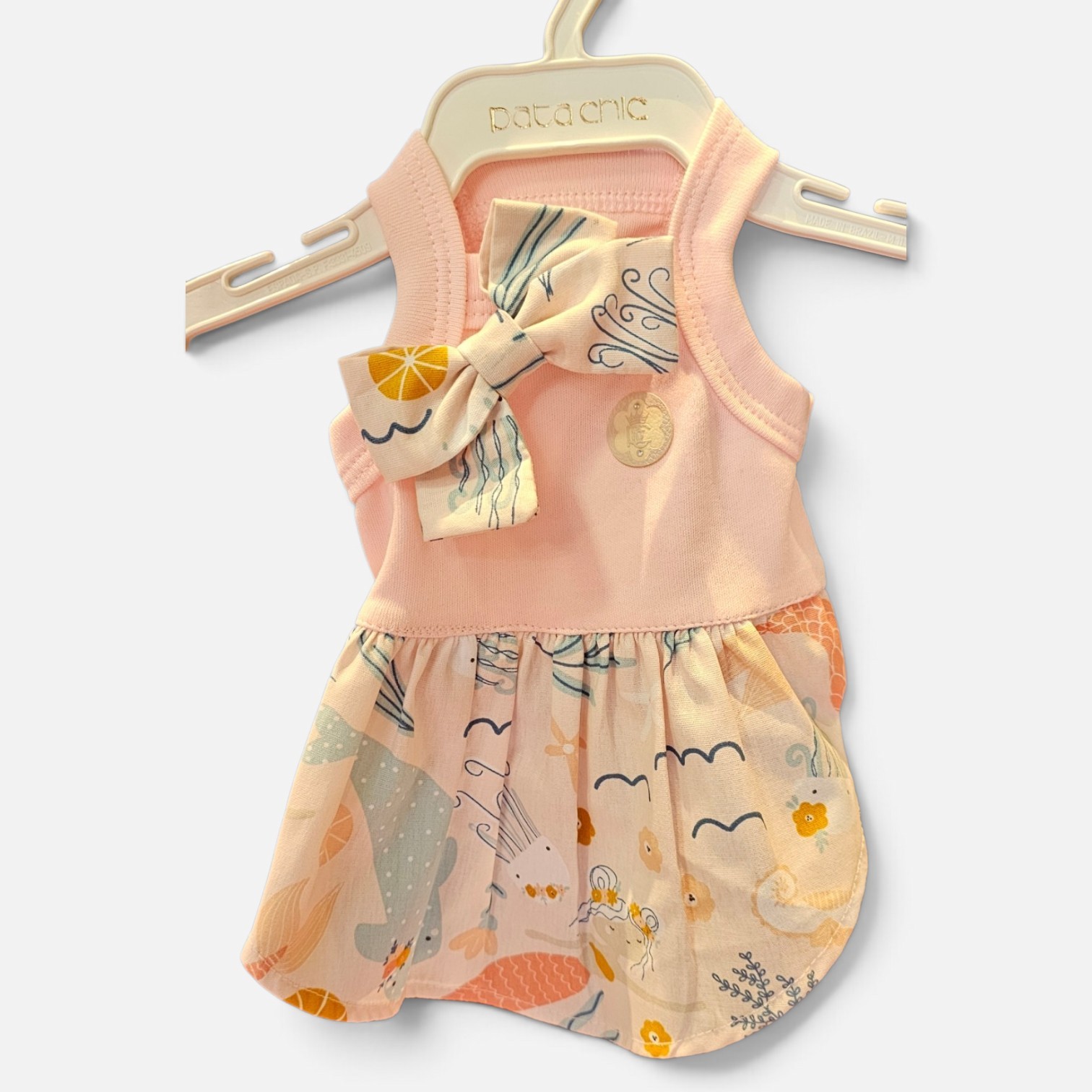 Vestido Malha Encanto Coral