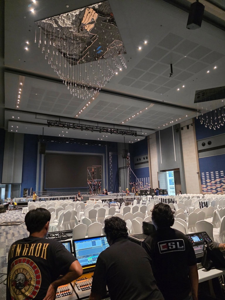 Catwalk production — poolside stage