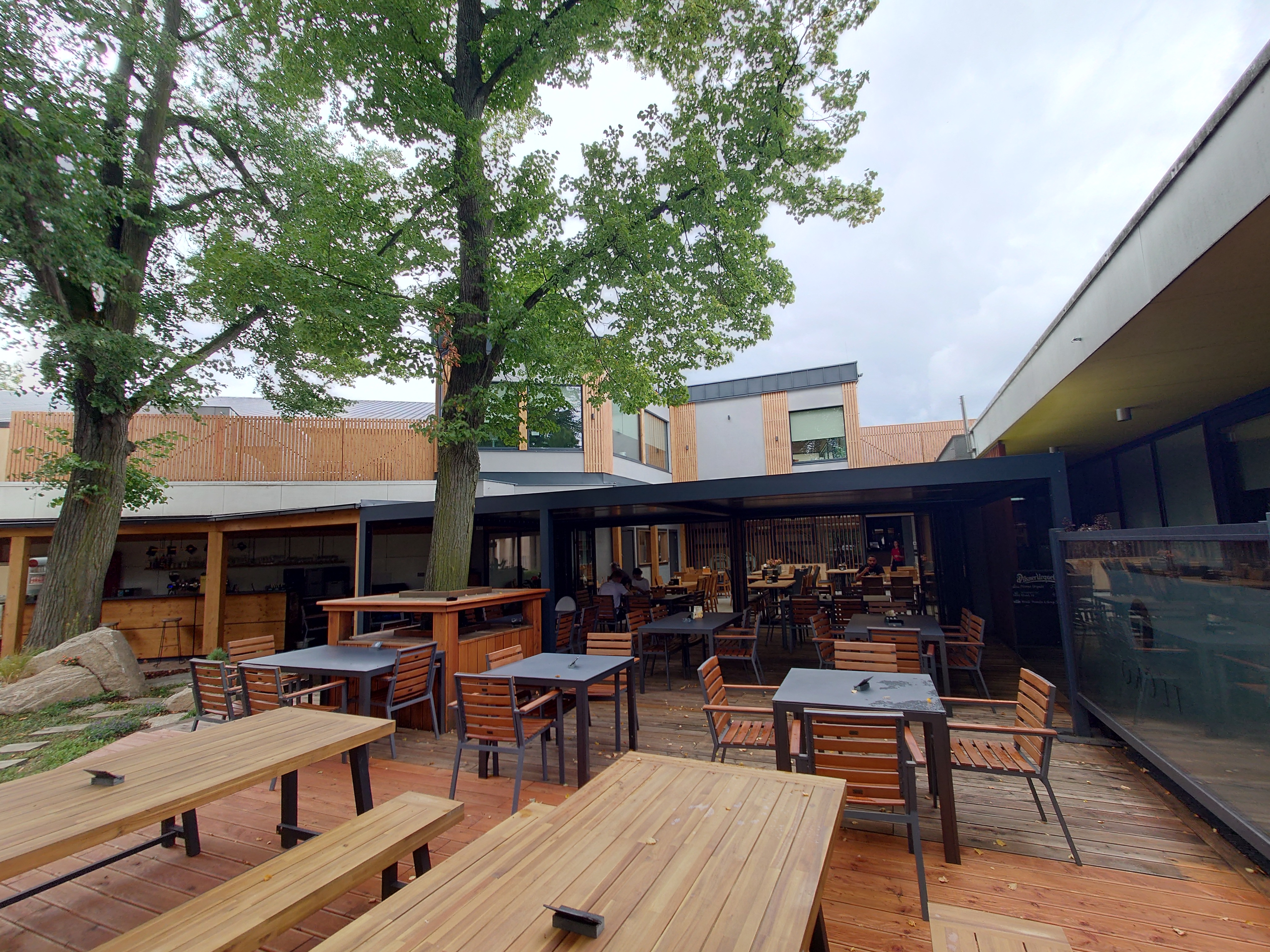 Tečko Votice Sports Club — Terrace with Tree