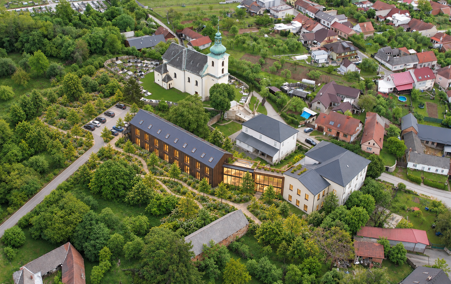 Dům s pečovatelskou službou Osvětimany — Wooden Aerial III