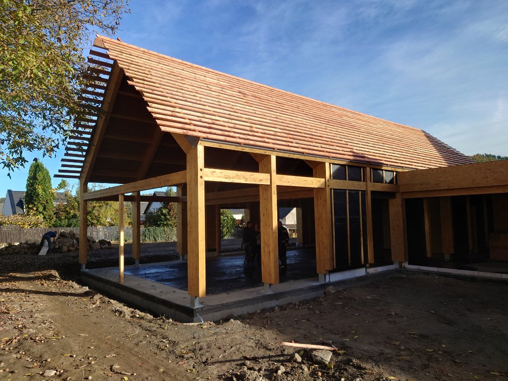 Barn Villa Votice — Roof Structure