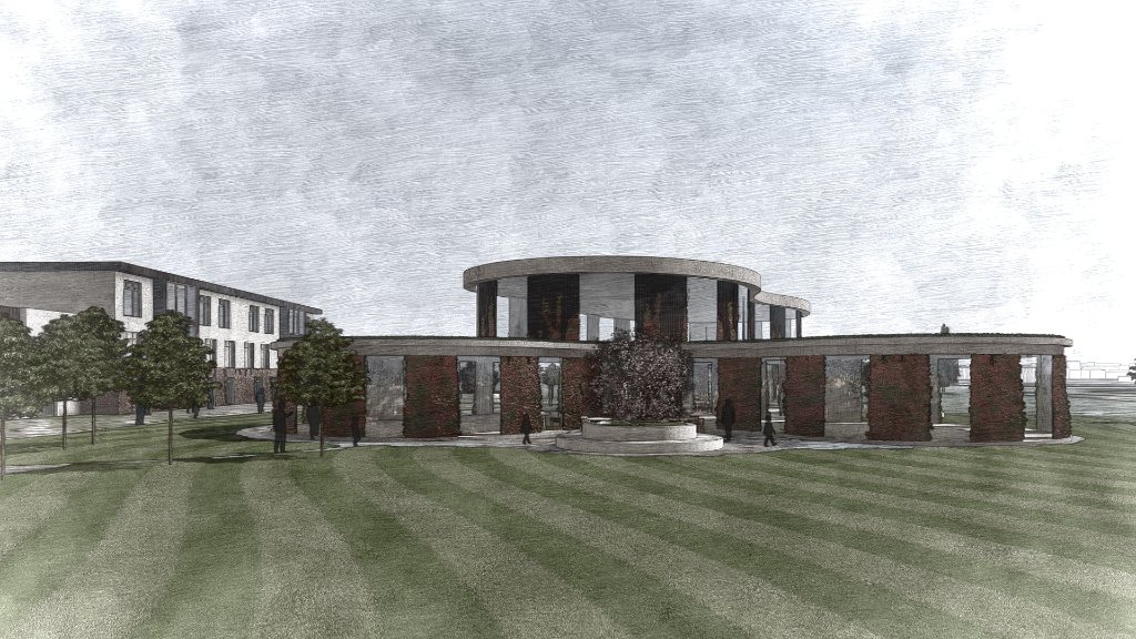 Klášterní Hradisko Olomouc — Sketch Pavilion View
