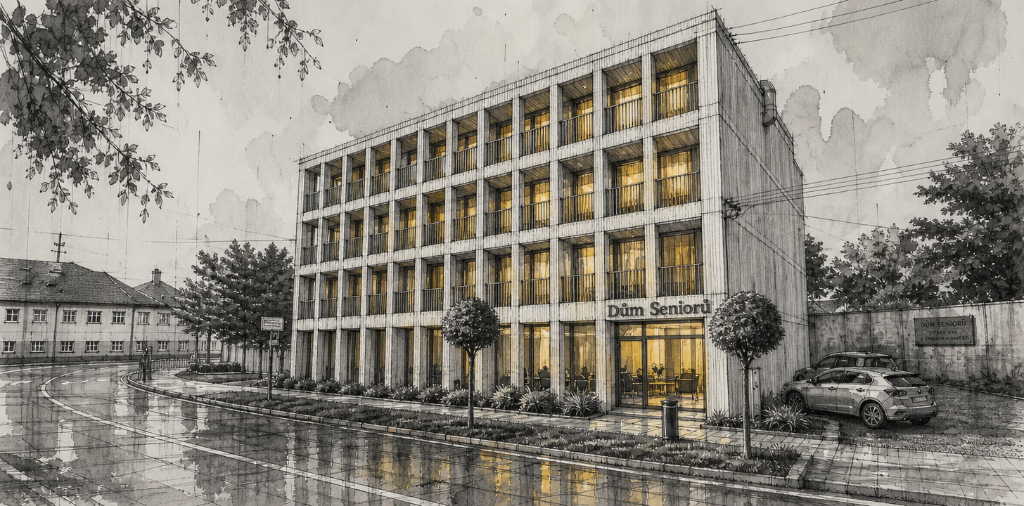 Senior Home Vodňany — Study Sketch