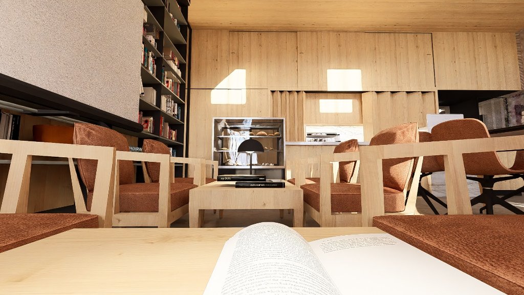 Café Library Žebrák — Reading Nook