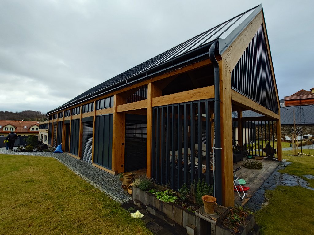 Barn Villa Votice — South Facade