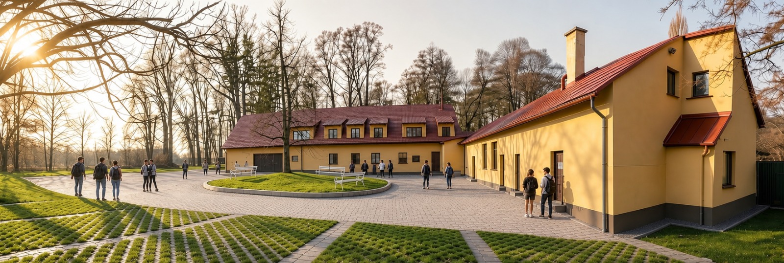 Bor — Nový dvůr a parter — Vizualizace