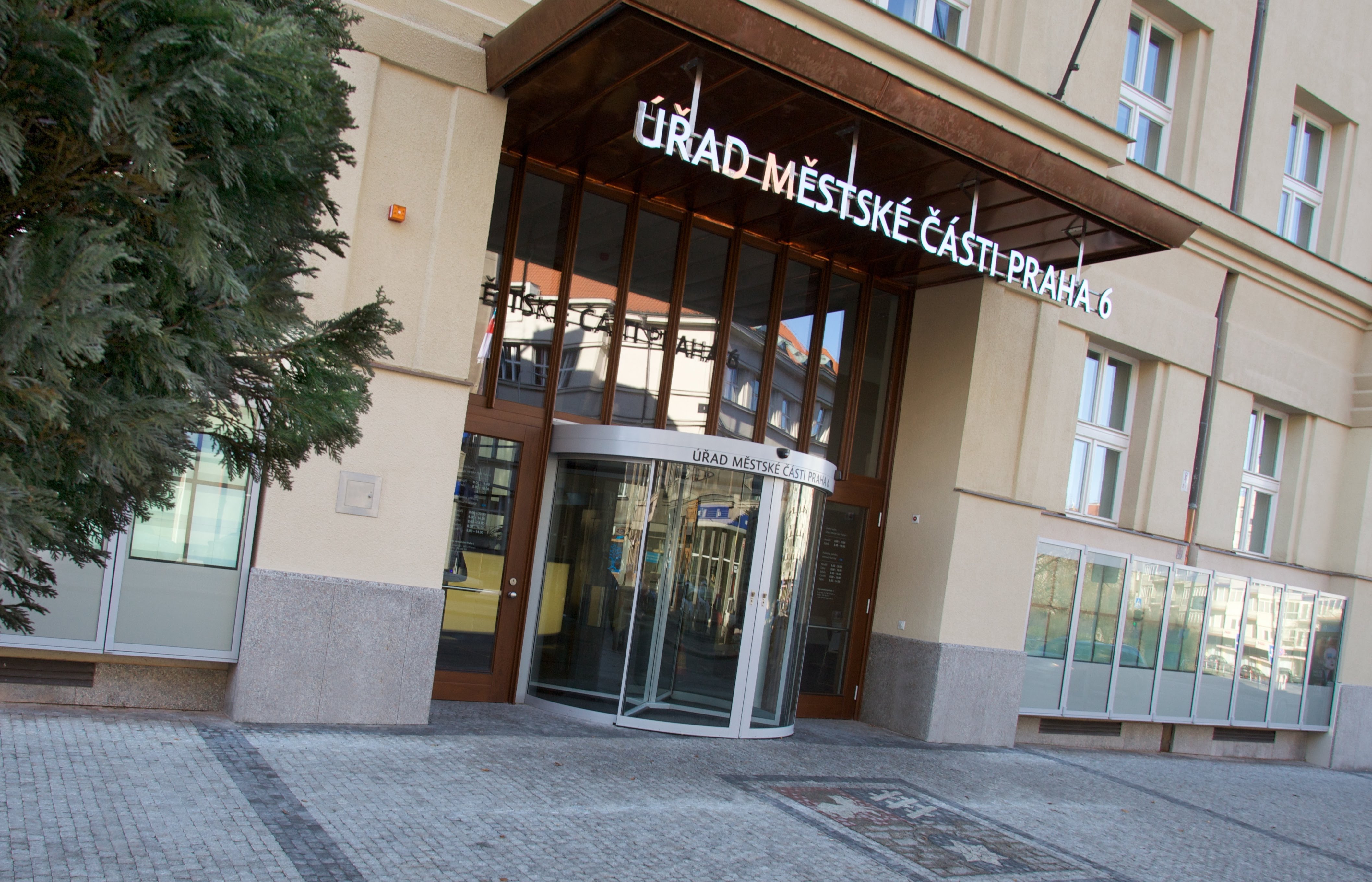 Praha 6 Town Hall — Building Entrance