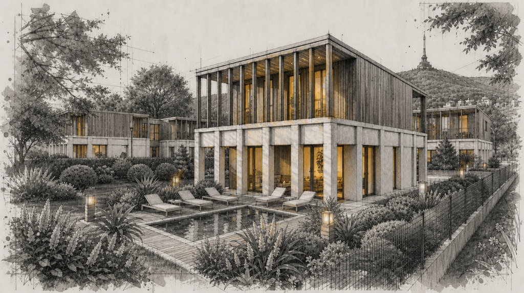 Housing Resort Kateřinky — Sketch I