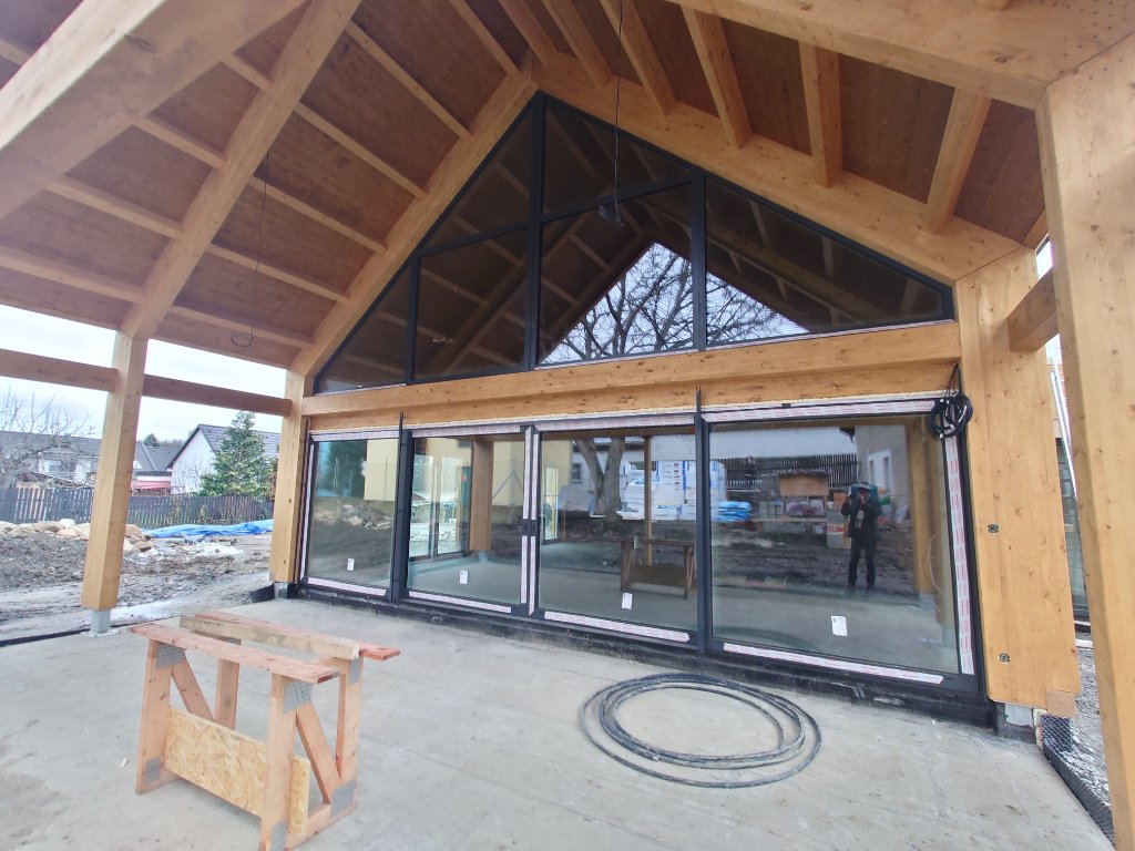 Barn Villa Votice — Timber Joint Detail