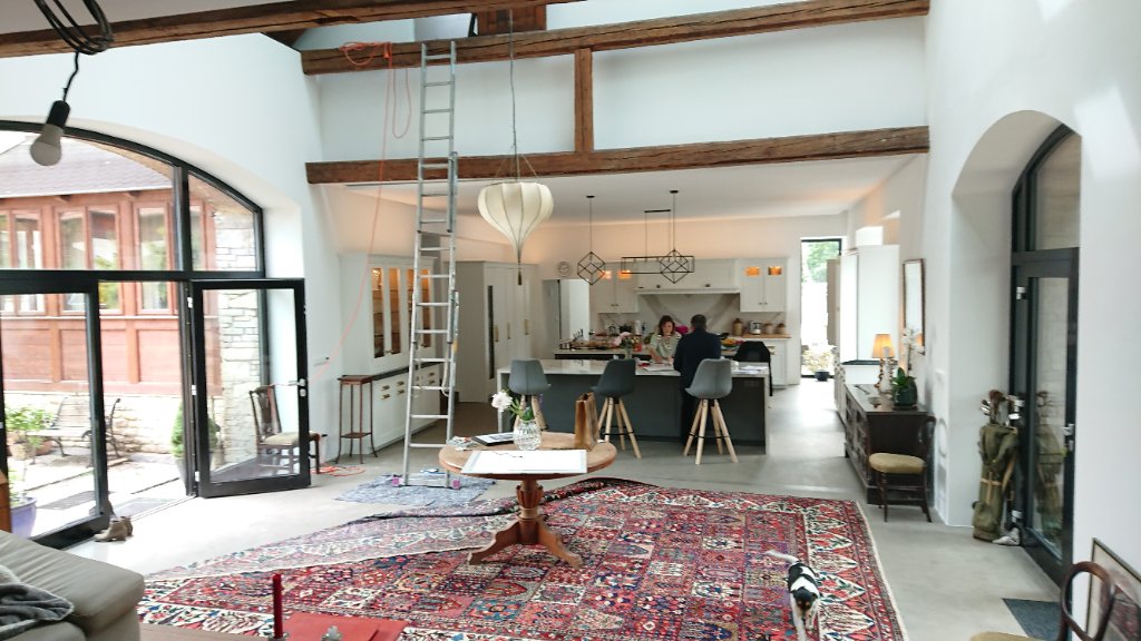 Baroque Barn House Renovation — Night Gate