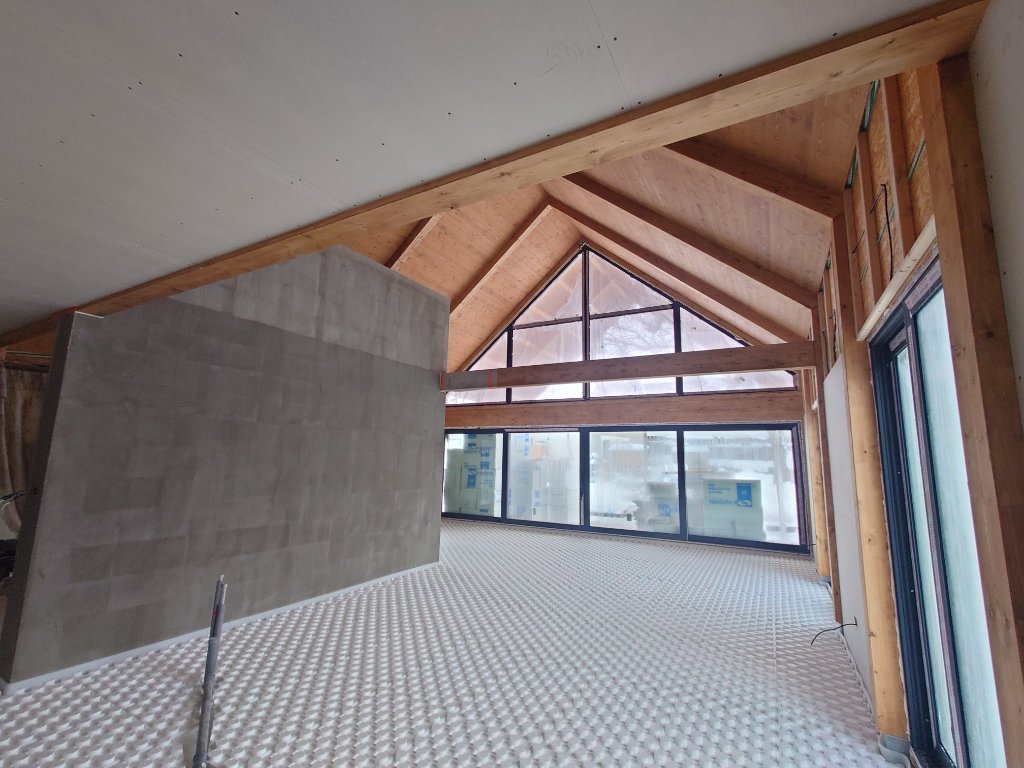 Barn Villa Votice — Gable Glazing Construction