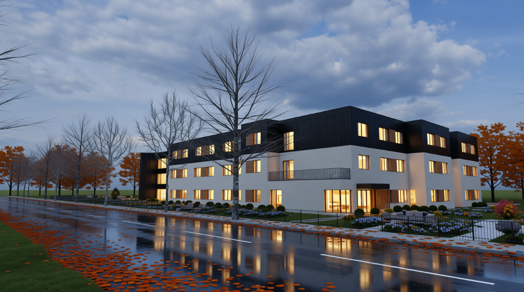 SeniorGarden Plzeň — Evening View