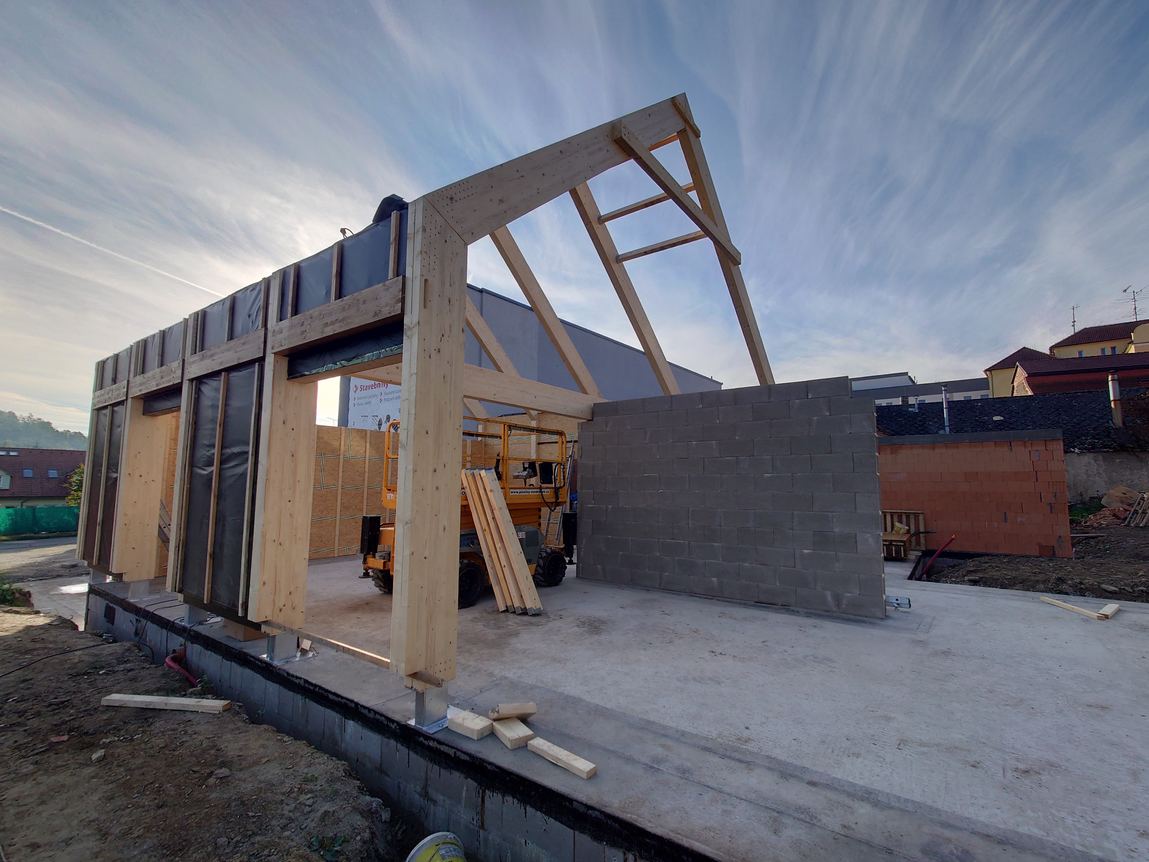 Barn Villa Votice — Timber Frame Construction