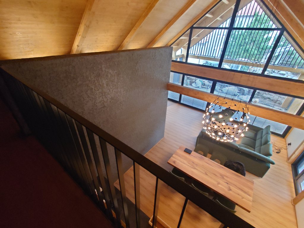 Barn Villa Votice — Mezzanine Overview