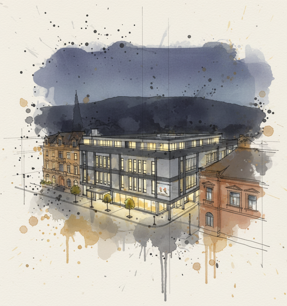Votice Residential & Commercial Complex — Watercolour Sketch Night