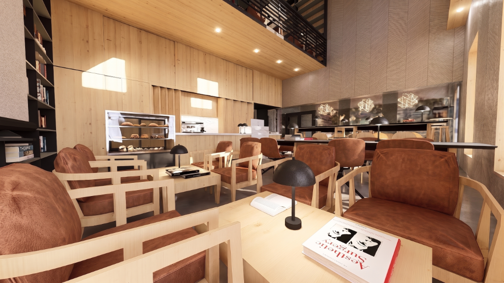 Café Library Žebrák — Lounge & Pastry Counter