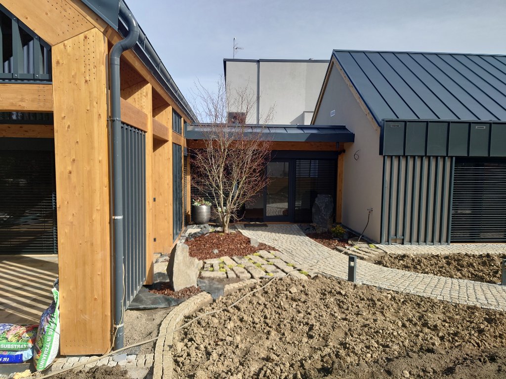 Barn Villa Votice — Garden Side