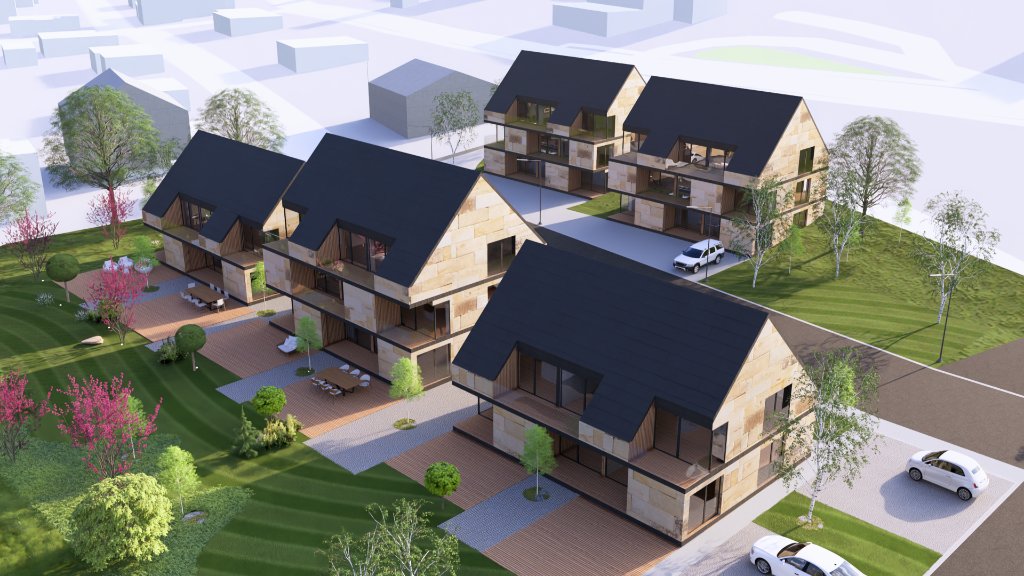 Řež Housing — Aerial Site