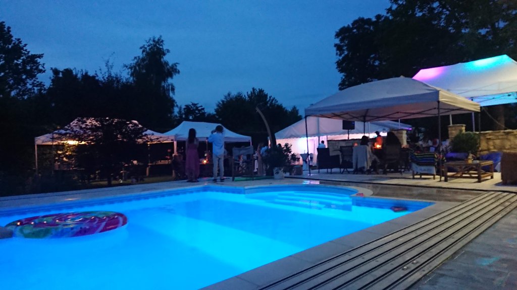 Baroque Barn House Renovation — Night Pool II