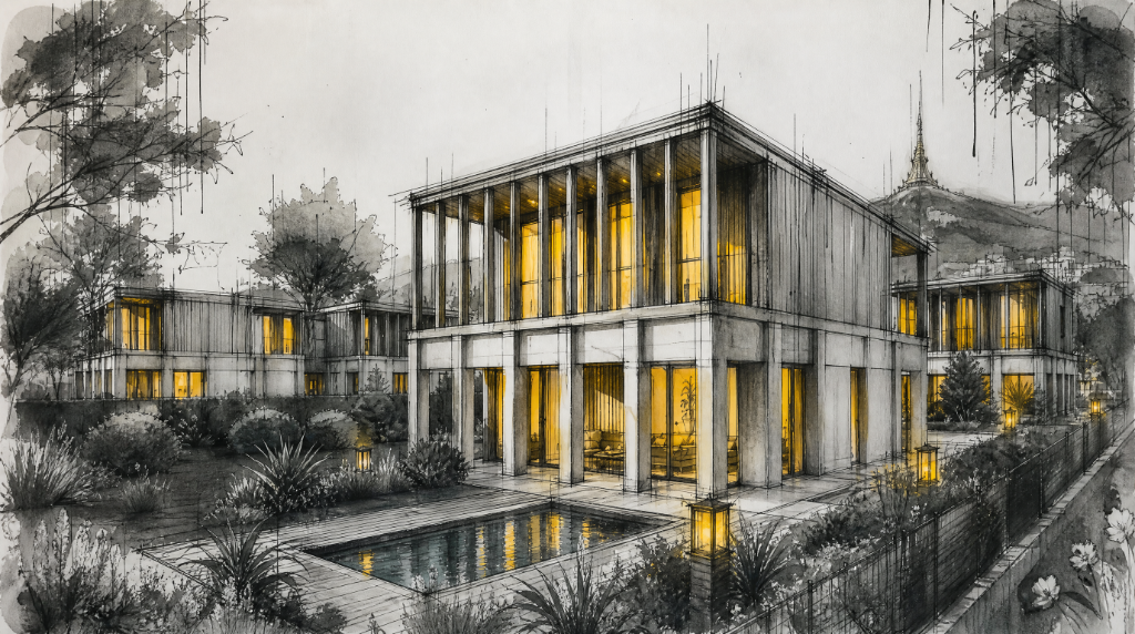 Housing Resort Kateřinky — Sketch II