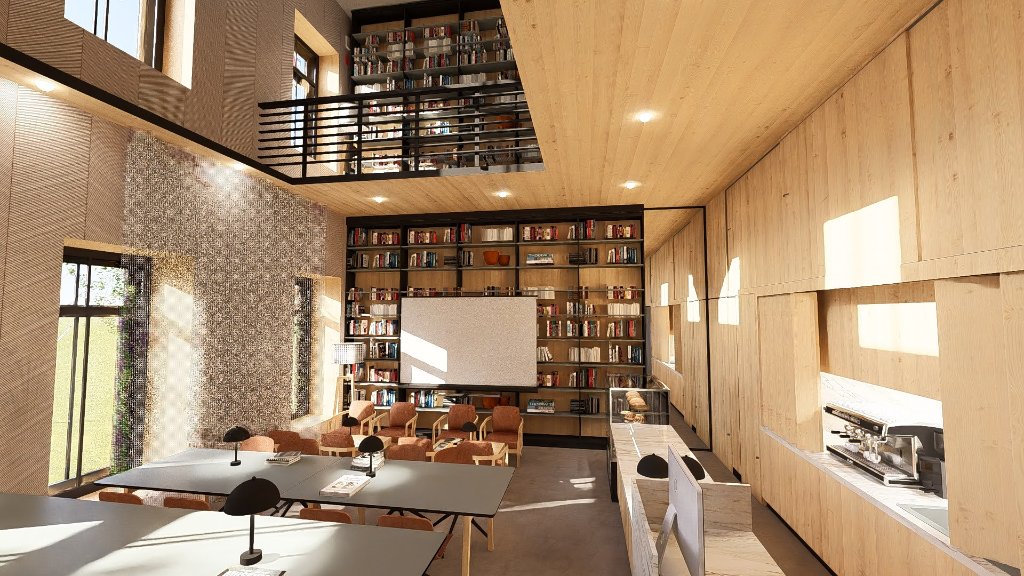 Café Library Žebrák — Ground Floor & Coffee Bar