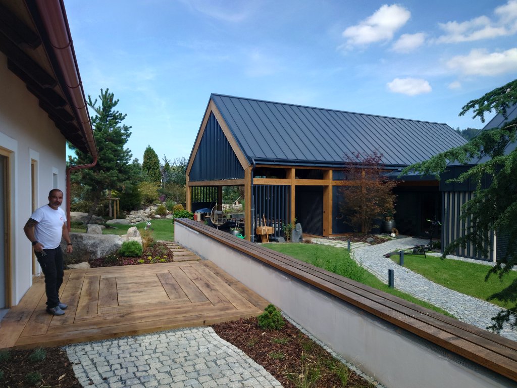 Barn Villa Votice — Garden Terrace Deck