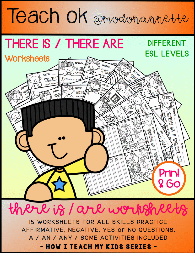 There Is / There Are Worksheets — fichas.