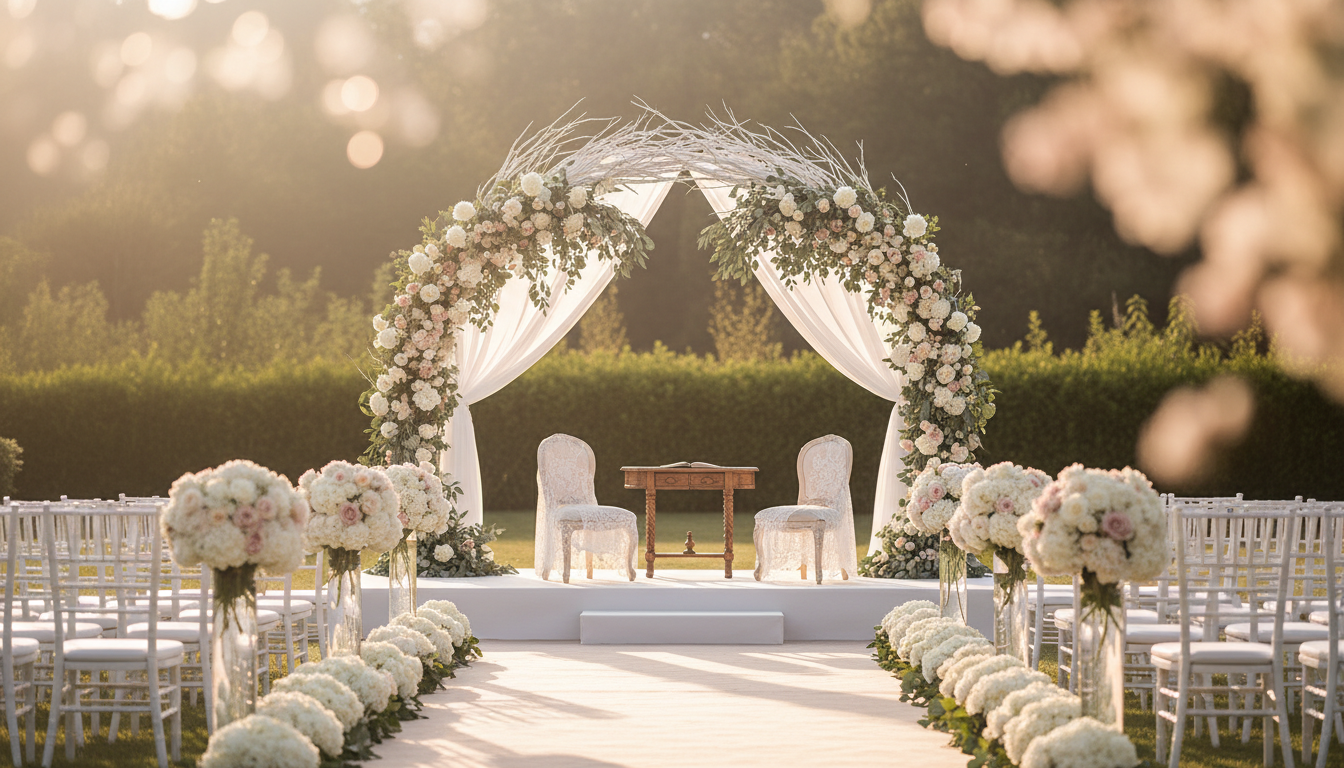 Elegant wedding ceremony