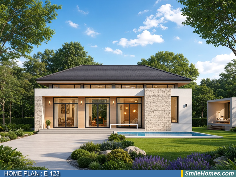 แบบบ้าน Modern Contemporary