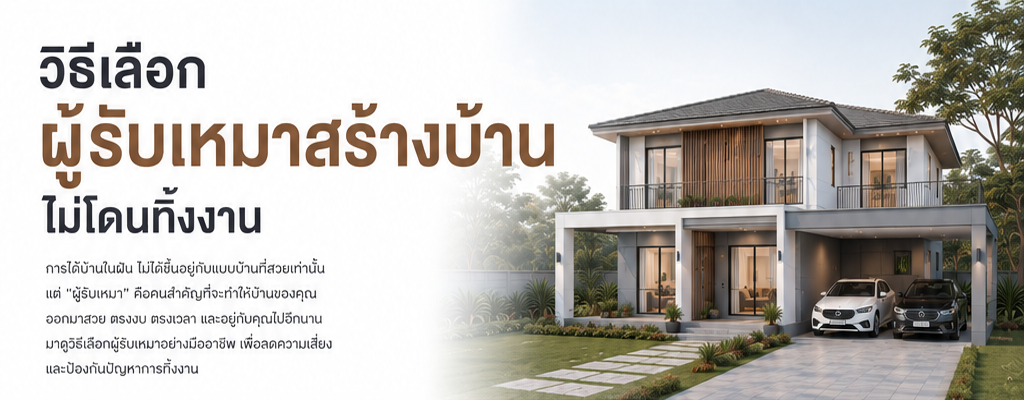 วิธีเลือกผู้รับเหมาสร้างบ้านไม่โดนทิ้งงาน
