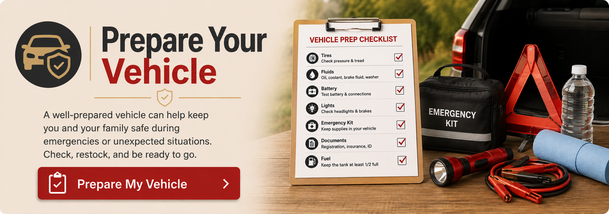 Prepare Your Vehicle