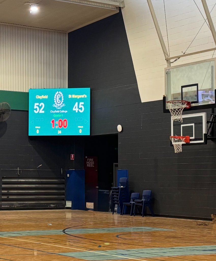 Clayfield College — Indoor Scoreboard detail