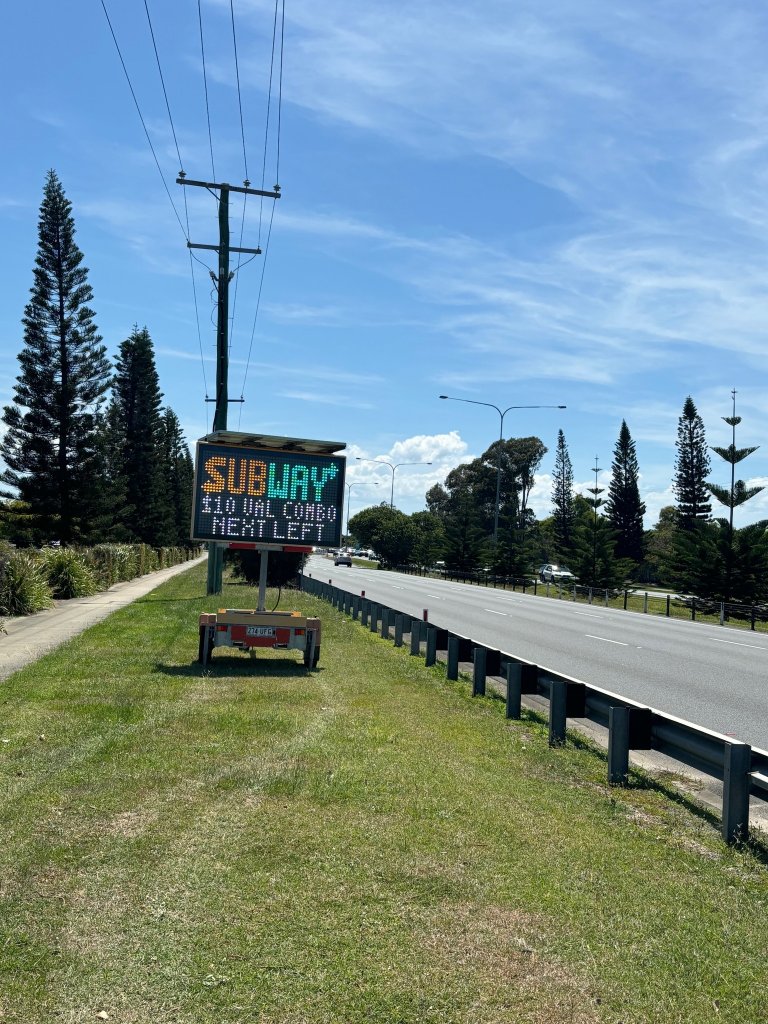 LED Trailer in use 6