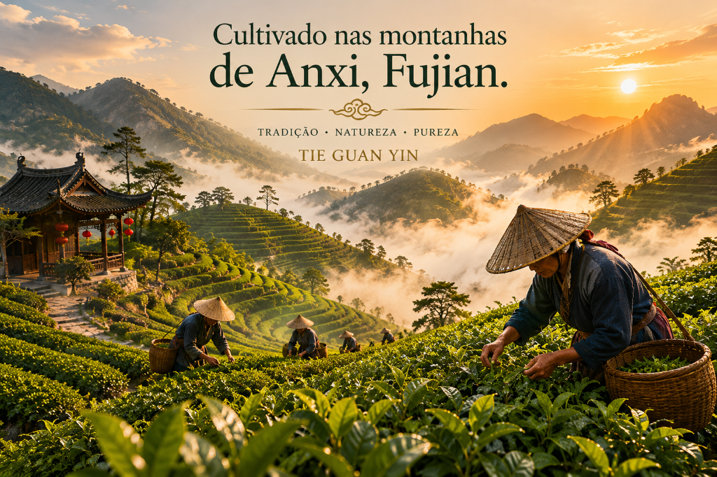 Colheita do Chá Oolong