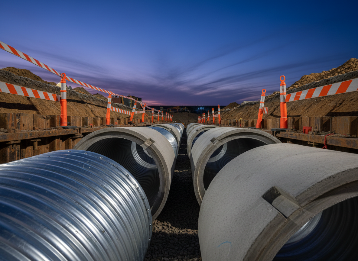 Storm Water Pipe Installation