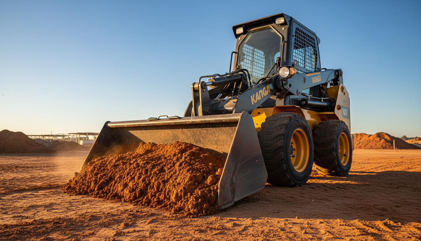 Kanga loader in action on Perth soil