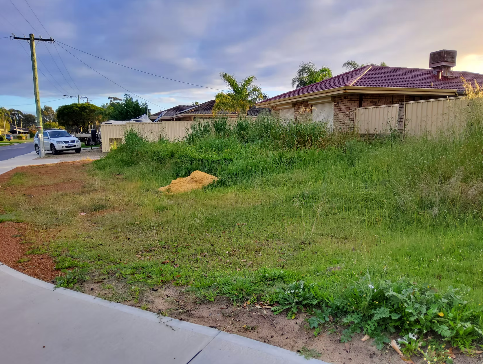 Residential before earthworks