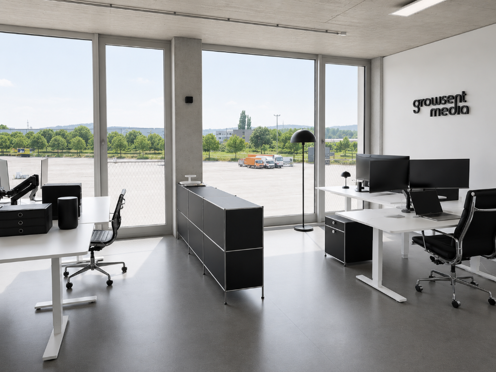 Growsent Media Arbeitsplatz