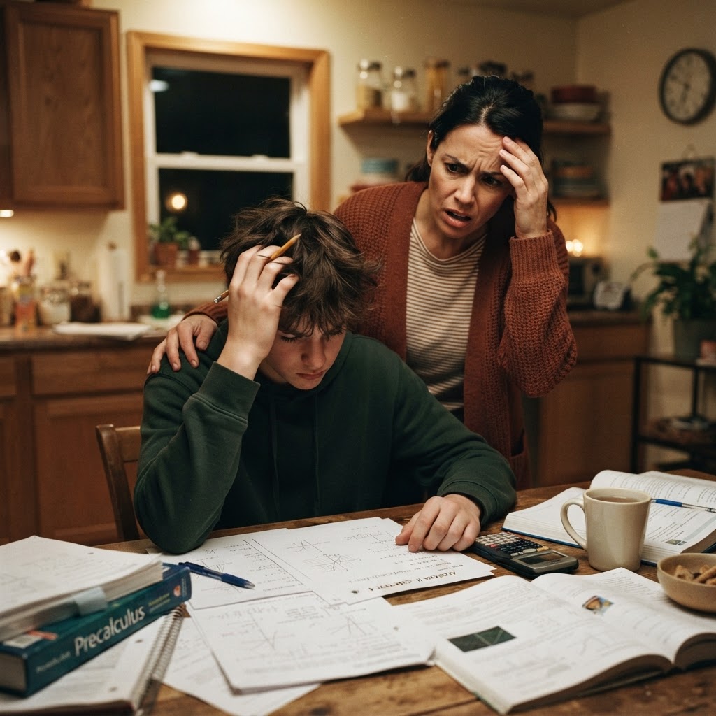 A parent struggling to help