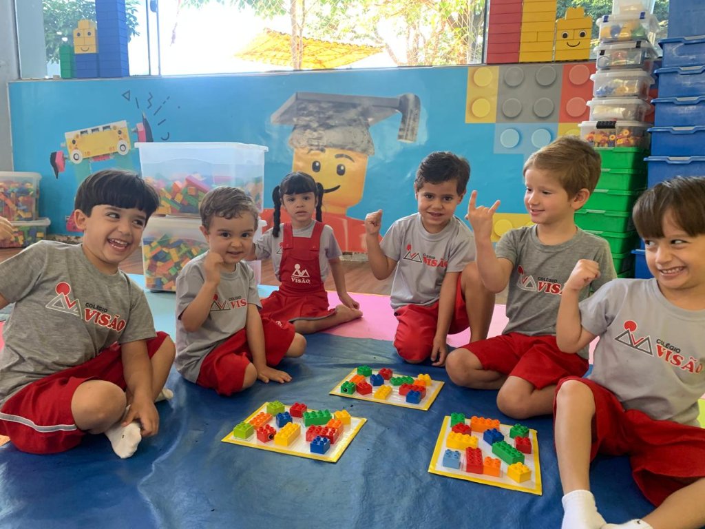 Alunos do segmento Educação Infantil do Colégio Visão
