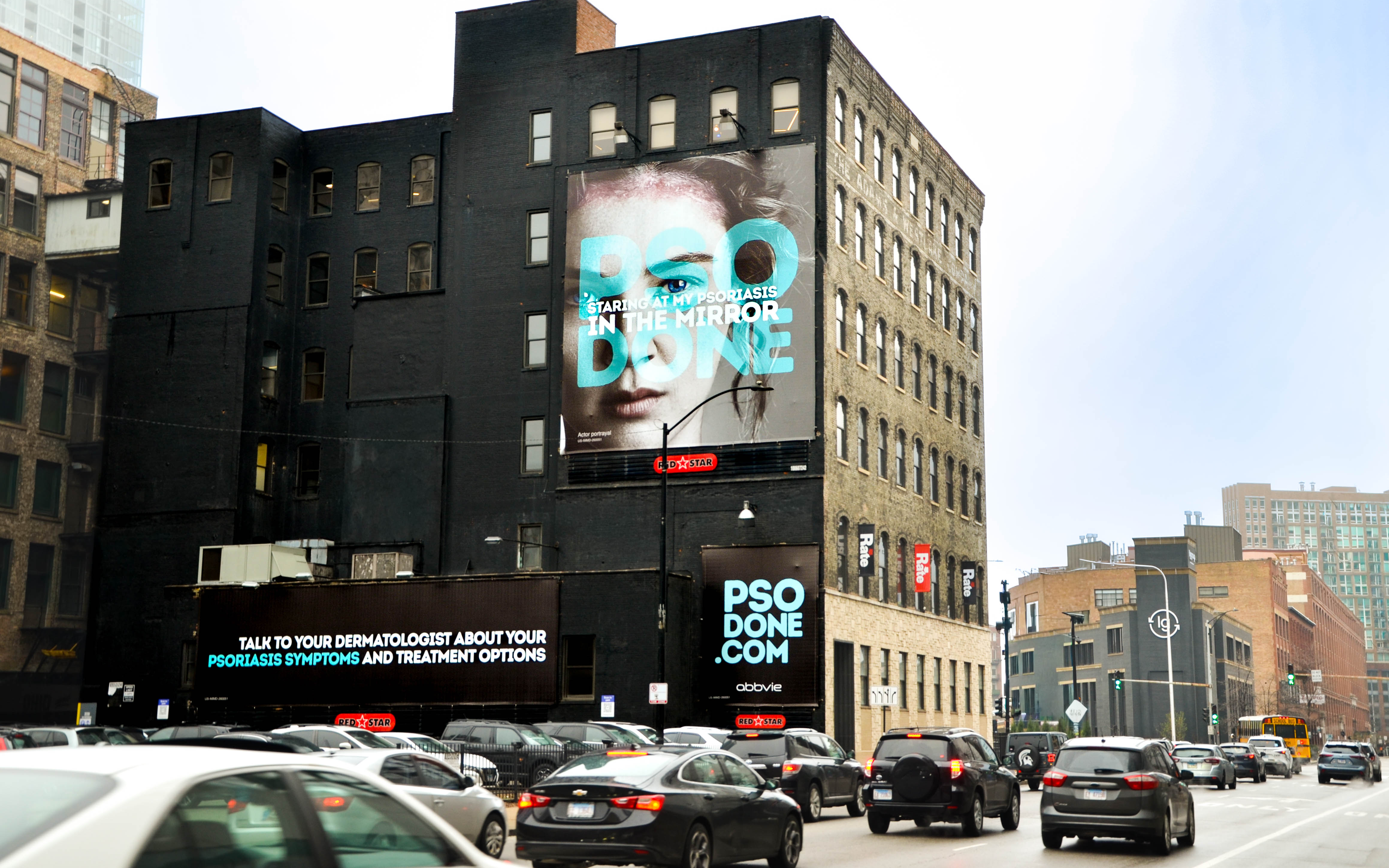The Best Billboard I Saw Today - Red Star Outdoor Psoriasis Awareness Campaign