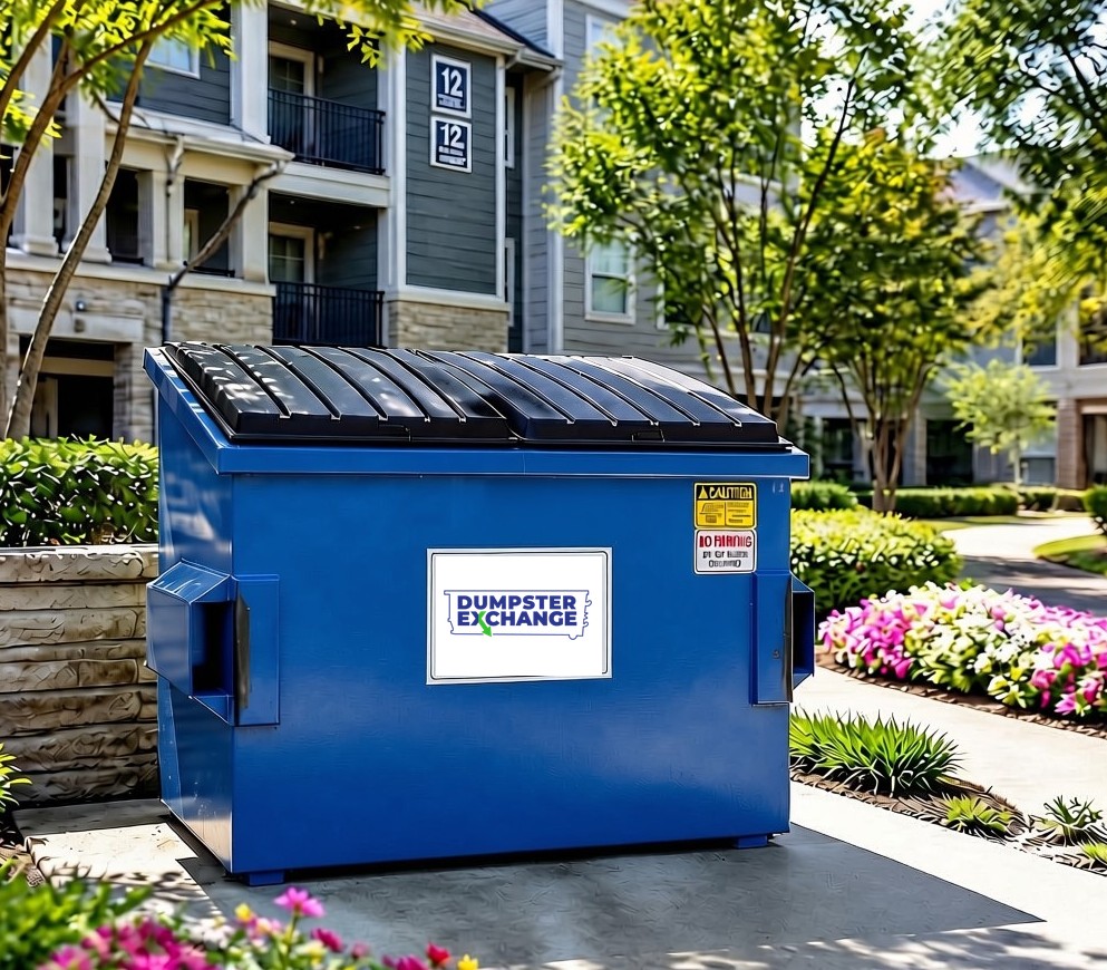 Front-load dumpster for commercial waste collection