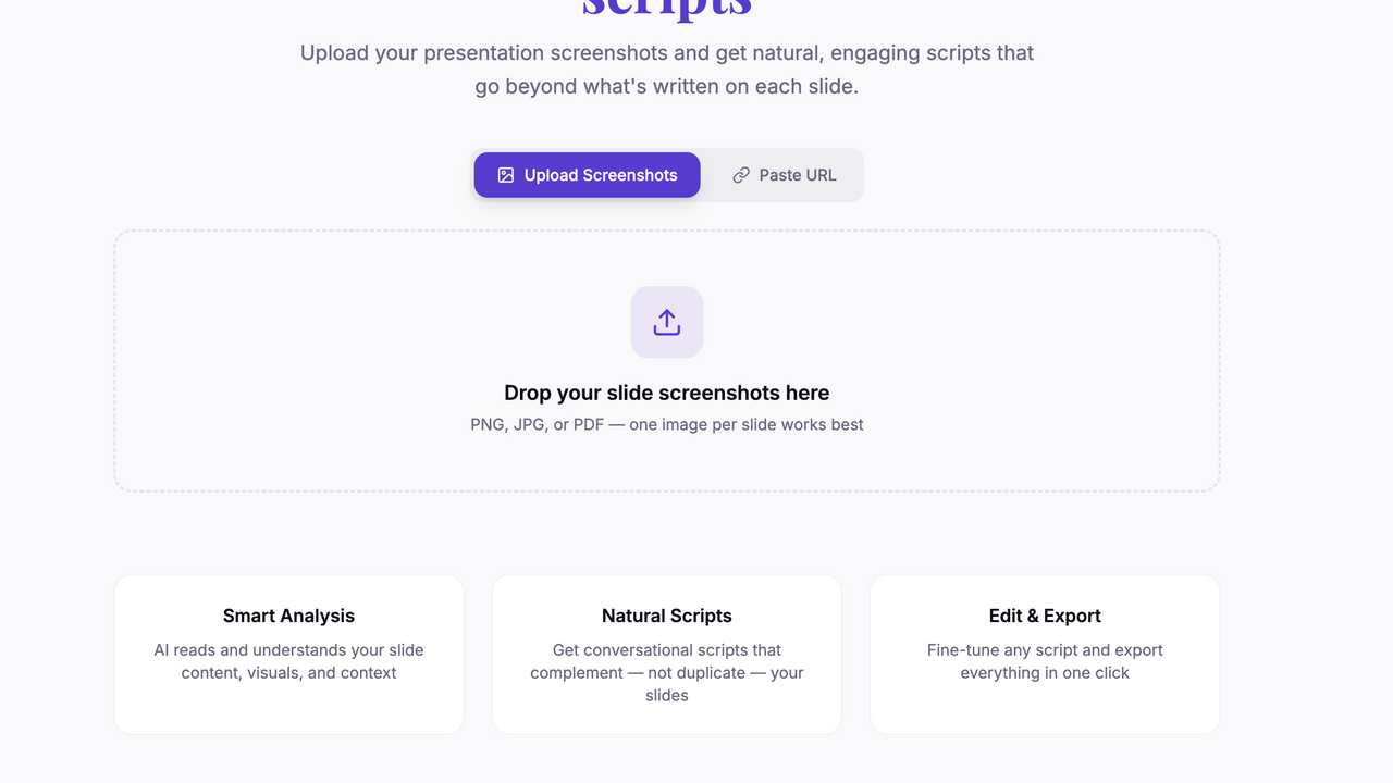 SpeakSlide template preview
