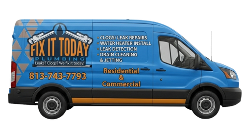 Fix It Today Plumbing service van