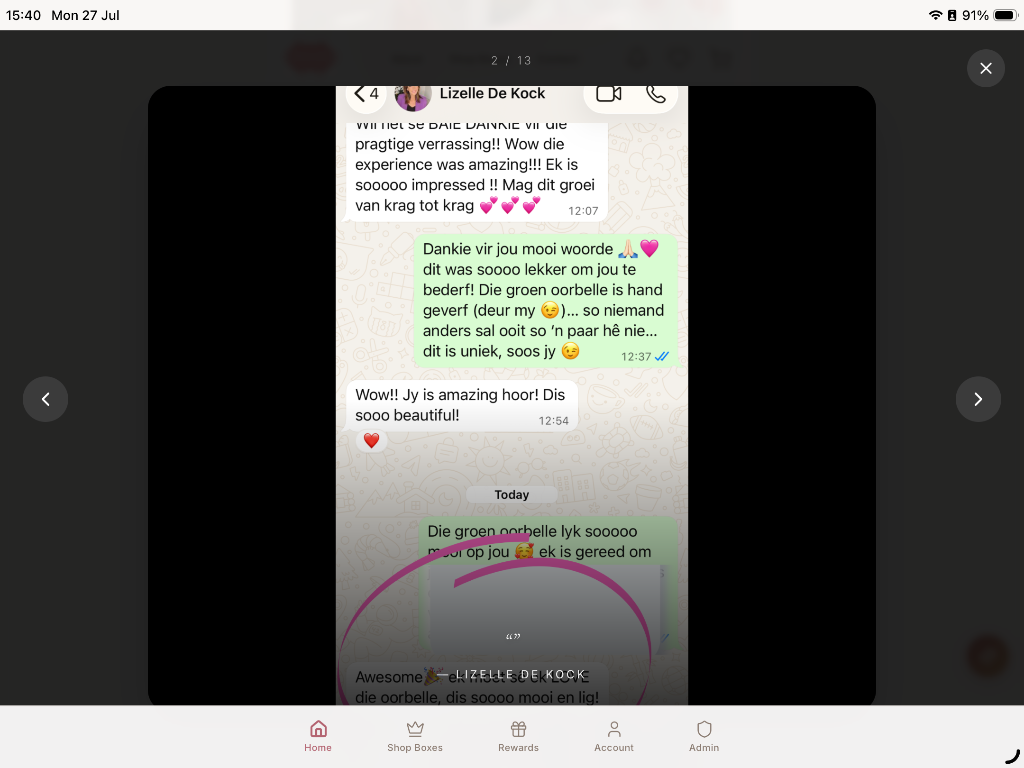 Lizelle De Kock WhatsApp Review