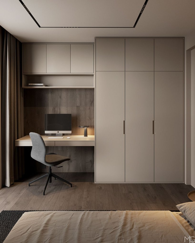 Taupe Study Wardrobe