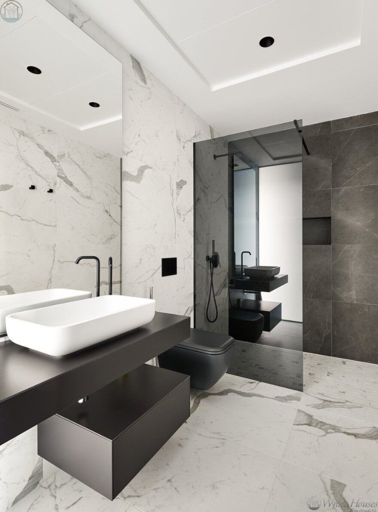 Contemporary Grey Bathroom