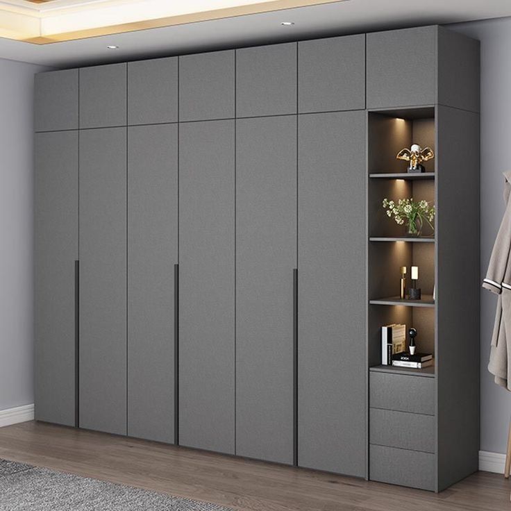 Grey Wardrobe Wall