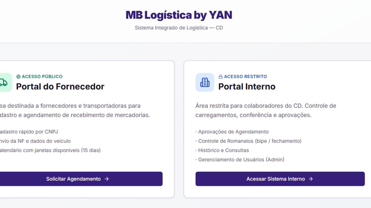MB Logistica template preview
